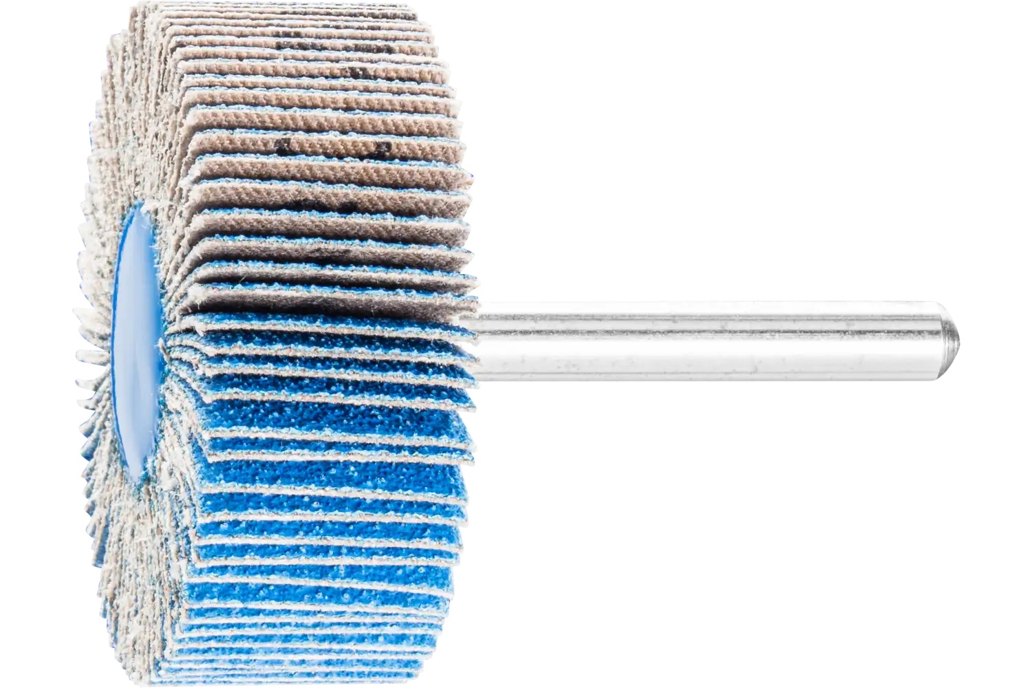 Picture of Pferd Mounted Flap Wheel, 2" X 1, 80 Grit, 1/4" Shank, Zirconia Z-Cool